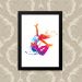 Quadro Decorativo 23x33cm Nerderia e Lojaria dancing splash preto