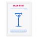 Quadro Decorativo 23x33cm Nerderia e Lojaria drinks martini preto
