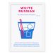 Quadro Decorativo 23x33cm Nerderia e Lojaria drinks russian preto