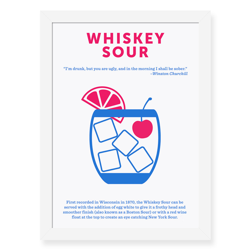 Quadro Decorativo 23x33cm Nerderia e Lojaria drinks whiskey preto