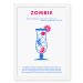 Quadro Decorativo 23x33cm Nerderia e Lojaria drinks zombie branco