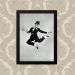 Quadro Decorativo 23x33cm Nerderia e Lojaria fred astaire 03 preto