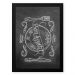 Quadro Decorativo 23x33cm Nerderia e Lojaria lousa bon apetit branco