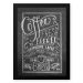 Quadro Decorativo 23x33cm Nerderia e Lojaria lousa coffee branco