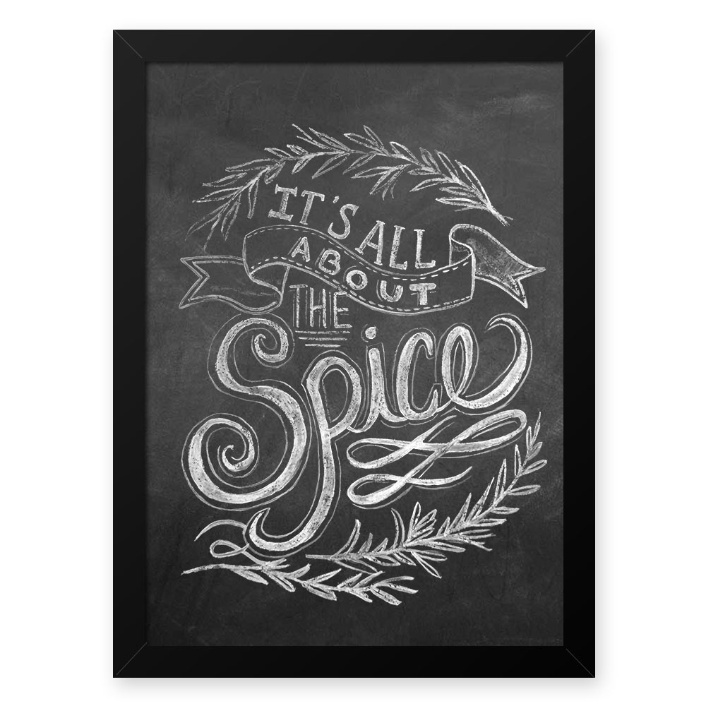 Quadro Decorativo 23x33cm Nerderia e Lojaria lousa spice branco