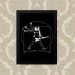 Quadro Decorativo 23x33cm Nerderia e Lojaria rock centro preto