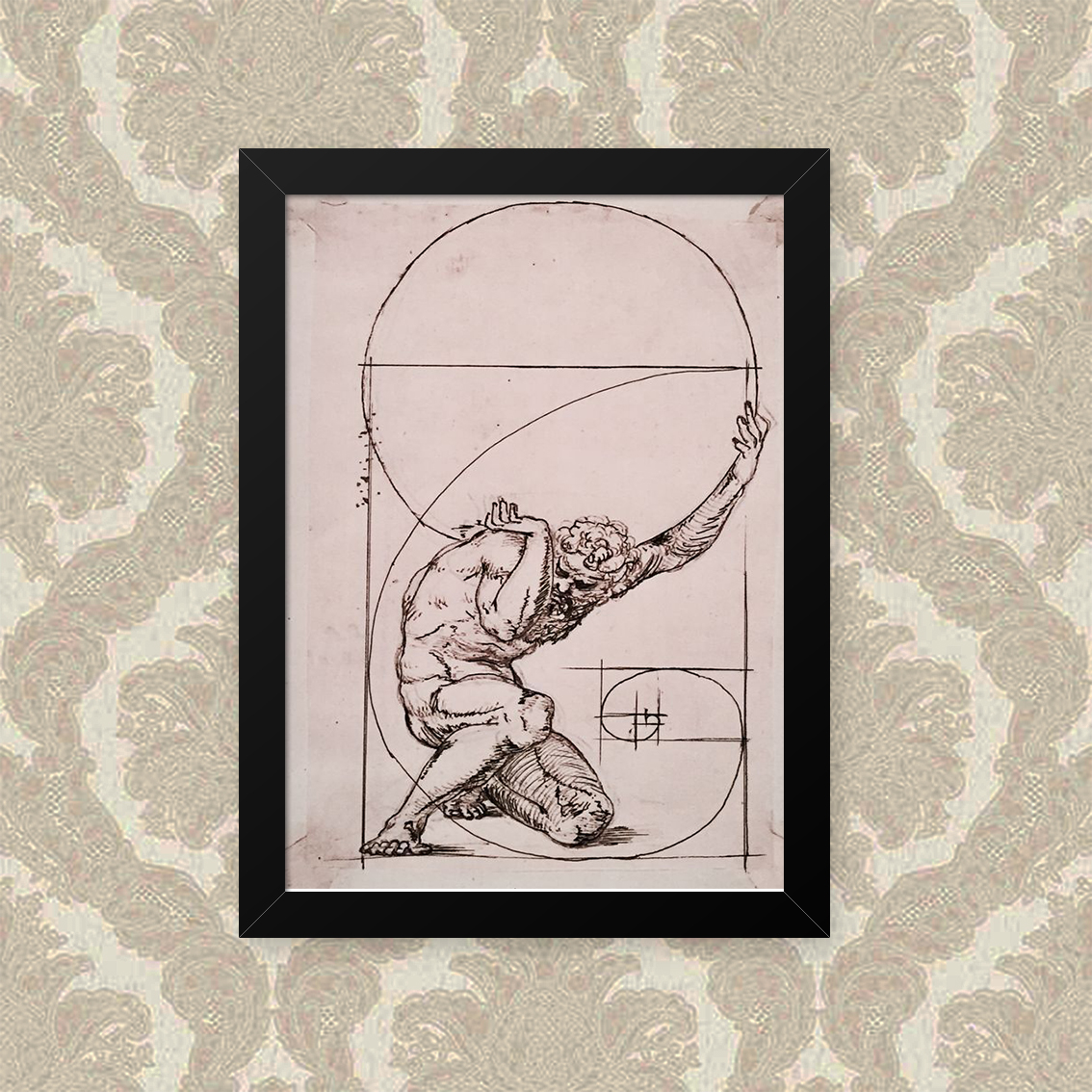 Quadro Decorativo 23x33cm Nerderia e Lojaria teorema preto