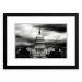 Quadro Decorativo 33x43cm Nerderia e Lojaria  Capitólio EUA preto