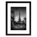 Quadro Decorativo 33x43cm Nerderia e Lojaria  Paris02 preto