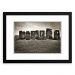 Quadro Decorativo 33x43cm Nerderia e Lojaria  Stonehenge preto