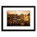 Quadro Decorativo 33x43cm Nerderia e Lojaria  Venice Sepia preto