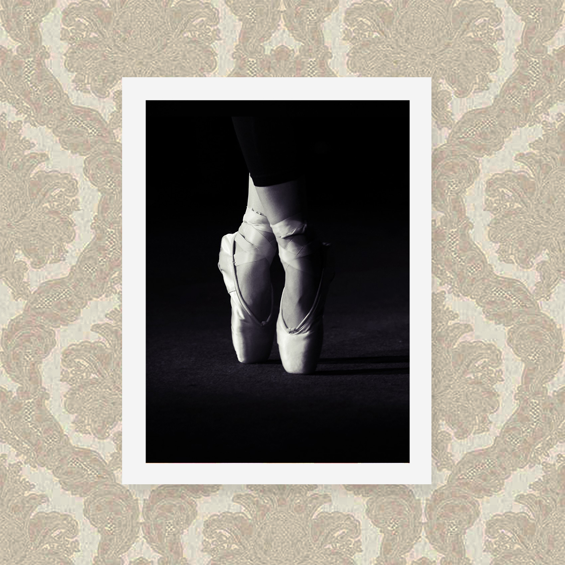 Quadro Decorativo 33x43cm Nerderia e Lojaria baleet dance preto