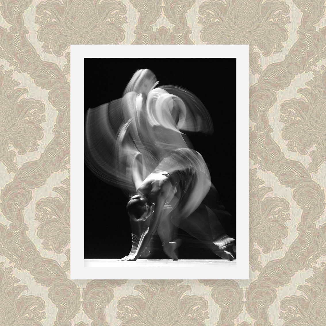 Quadro Decorativo 33x43cm Nerderia e Lojaria ballet ghost preto