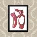 Quadro Decorativo 33x43cm Nerderia e Lojaria ballet sapatinha preto