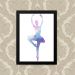 Quadro Decorativo 33x43cm Nerderia e Lojaria ballet space preto
