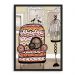 Quadro Decorativo 33x43cm Nerderia e Lojaria casa da vo preto