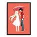 Quadro Decorativo 33x43cm Nerderia e Lojaria casal vetor preto