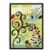 Quadro Decorativo 33x43cm Nerderia e Lojaria color florais preto