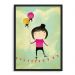 Quadro Decorativo 33x43cm Nerderia e Lojaria criança balao preto