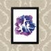 Quadro Decorativo 33x43cm Nerderia e Lojaria dança splash preto