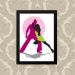 Quadro Decorativo 33x43cm Nerderia e Lojaria dance casal preto