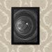 Quadro Decorativo 33x43cm Nerderia e Lojaria espiral preto
