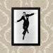Quadro Decorativo 33x43cm Nerderia e Lojaria fred astair preto