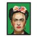 Quadro Decorativo 33x43cm Nerderia e Lojaria frida geometrica preto