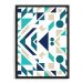 Quadro Decorativo 33x43cm Nerderia e Lojaria geometrica 06 preto