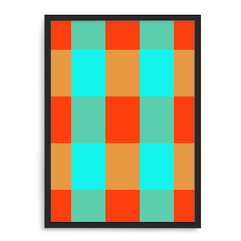 Quadro Decorativo 33x43cm Nerderia e Lojaria geometrica 09 preto
