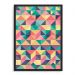 Quadro Decorativo 33x43cm Nerderia e Lojaria geometrica 11 preto