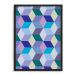 Quadro Decorativo 33x43cm Nerderia e Lojaria geometrica 15 preto