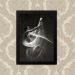 Quadro Decorativo 33x43cm Nerderia e Lojaria ginastica branco preto