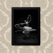 Quadro Decorativo 33x43cm Nerderia e Lojaria ginastica fita 01 preto