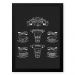 Quadro Decorativo 33x43cm Nerderia e Lojaria graos cafe know your preto