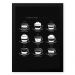 Quadro Decorativo 33x43cm Nerderia e Lojaria graos cafe types preto