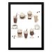 Quadro Decorativo 33x43cm Nerderia e Lojaria graos cup preto