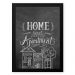 Quadro Decorativo 33x43cm Nerderia e Lojaria lousa home preto