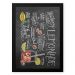 Quadro Decorativo 33x43cm Nerderia e Lojaria lousa lemonade preto