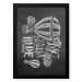 Quadro Decorativo 33x43cm Nerderia e Lojaria lousa life preto