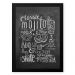 Quadro Decorativo 33x43cm Nerderia e Lojaria lousa mojito preto