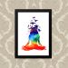 Quadro Decorativo 33x43cm Nerderia e Lojaria meditar cores preto