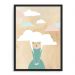 Quadro Decorativo 33x43cm Nerderia e Lojaria mina nuvem preto