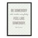 Quadro Decorativo 33x43cm Nerderia e Lojaria somebody preto