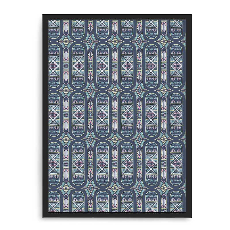 Quadro Decorativo 33x43cm Nerderia e Lojaria textura 01 preto