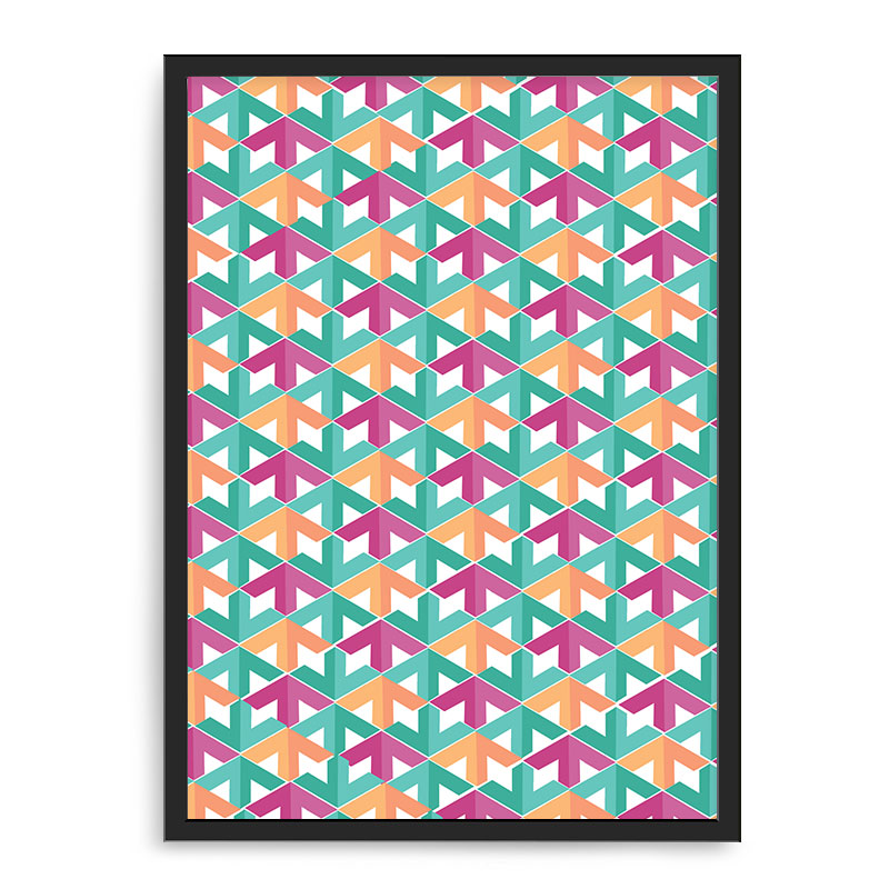 Quadro Decorativo 33x43cm Nerderia e Lojaria textura 02 preto
