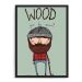 Quadro Decorativo 33x43cm Nerderia e Lojaria wood preto