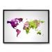 Quadro Decorativo 33x43cm Nerderia e Lojaria world geometrico preto