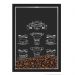 Quadro Decorativo Café grãos Nerderia 30x40 Know Your