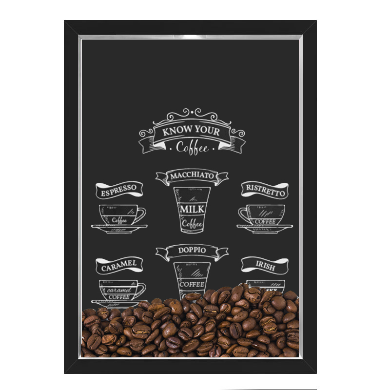 Quadro Decorativo Café grãos Nerderia 30x40 Know Your